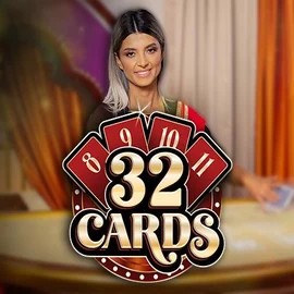 32 Cards slot logo by Ezugi at Seven Casino