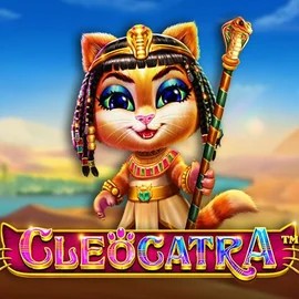 Cleocatra slot logo by Pragmatic Play at Seven Casino