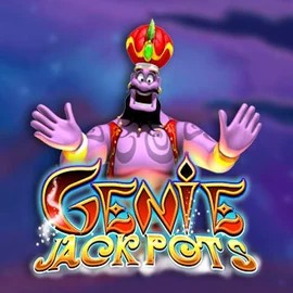 Jackpots logo of Genie Jackpots from Blueprint Gaming at Seven Casino