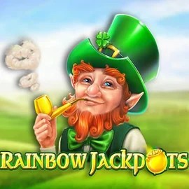 Rainbow Jackpots logo by Red Tiger Gaming at Seven Casino