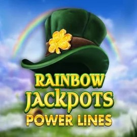 Rainbow Jackpots Power Lines slot icon by Red Tiger Gaming, available at Seven Casino